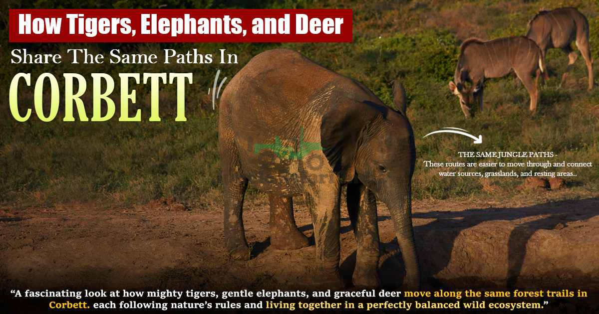 How Tigers, Elephants, and Deer Share the Same Paths in Corbett