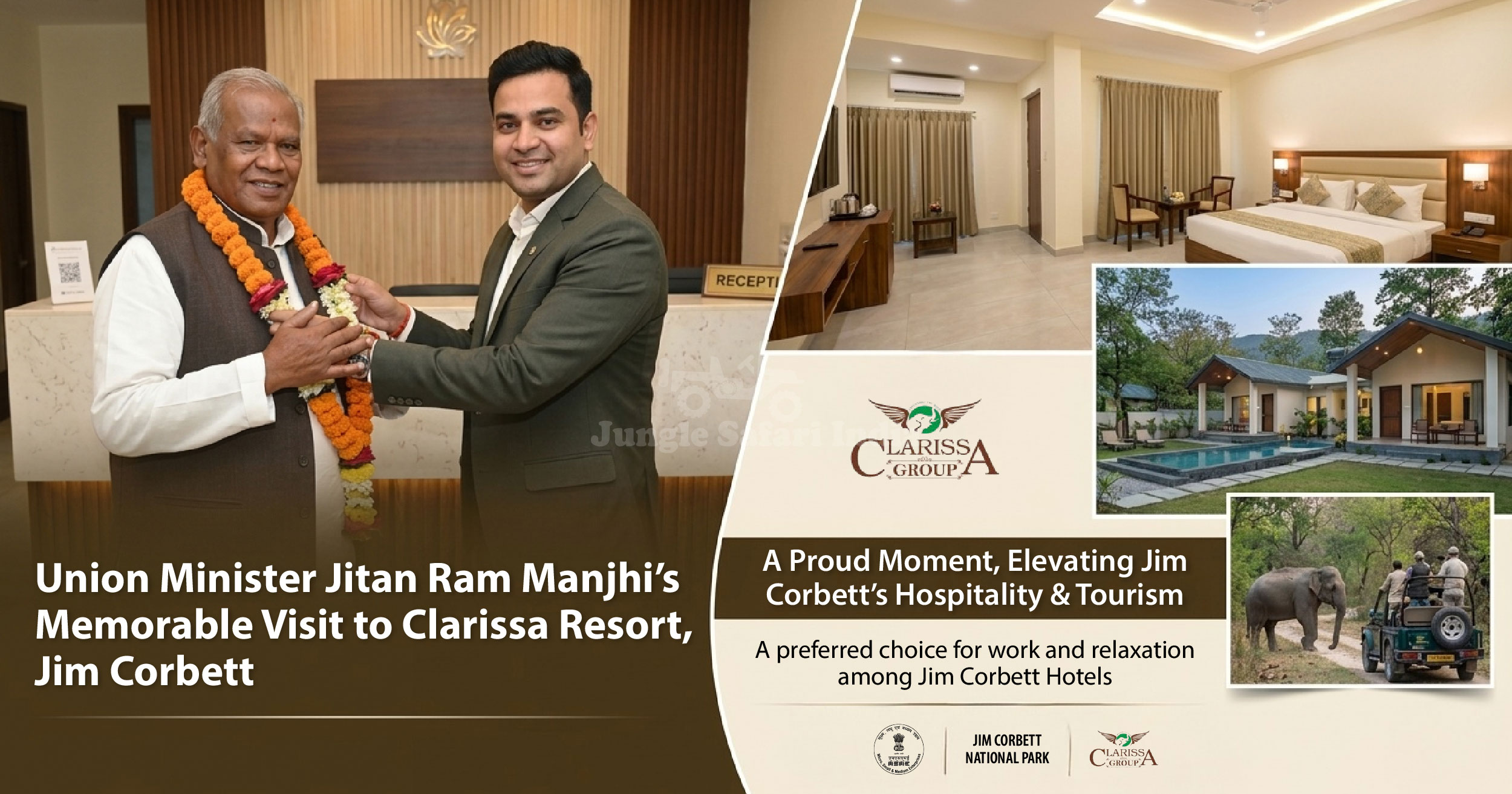 Union Minister Visit To Jim Corbett Hotel