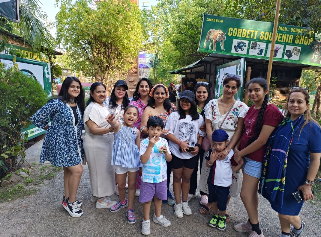 Family trip in Jim Corbett Park